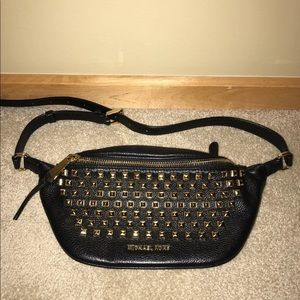 Michael Kors Leather Studded fanny pack